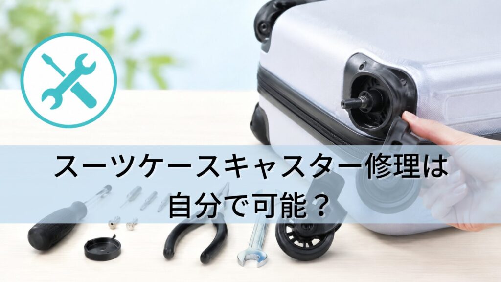 スーツケースキャスター修理は自分で可能？