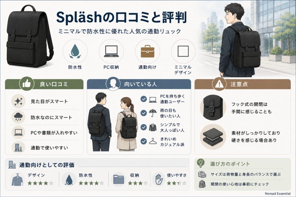 Splashの口コミと評判