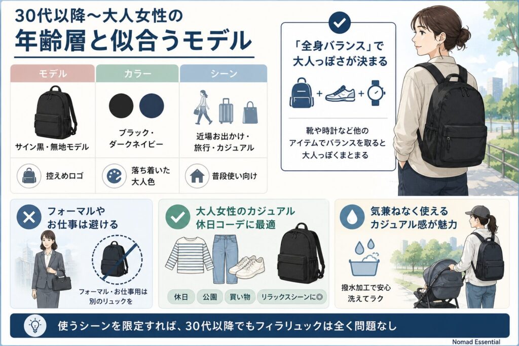 30代以降〜大人女性の年齢層と似合うモデル