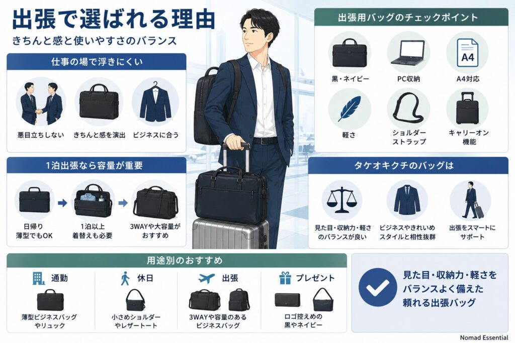出張で選ばれる理由とは
