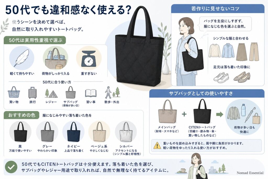 50代でも違和感なく使える？