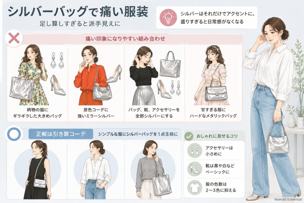 シルバーバッグの安っぽい特徴