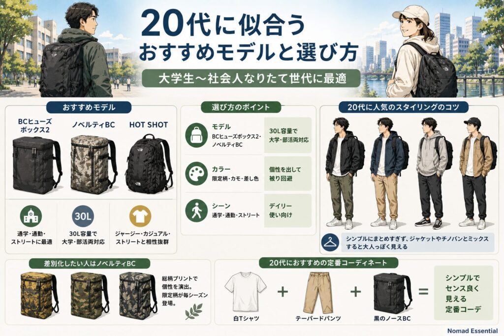 20代の年齢層と似合うモデル