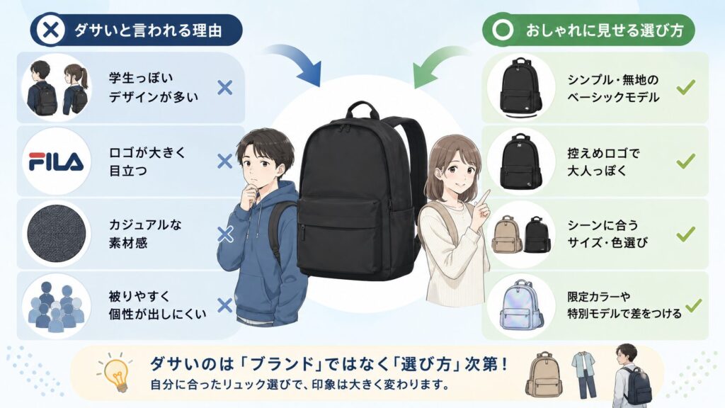 フィラがダサいと言われる主な理由