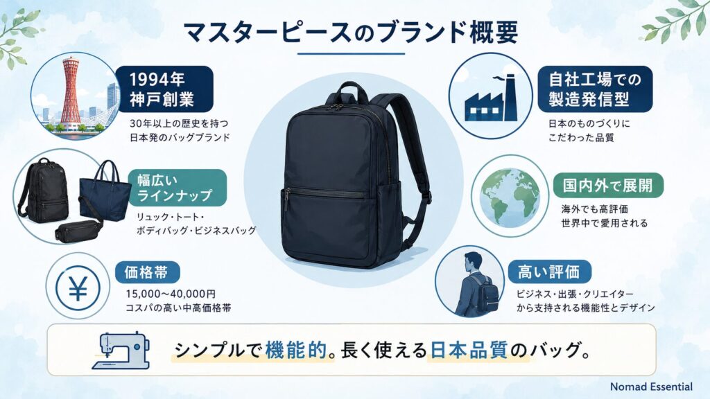 マスターピースのブランド概要
