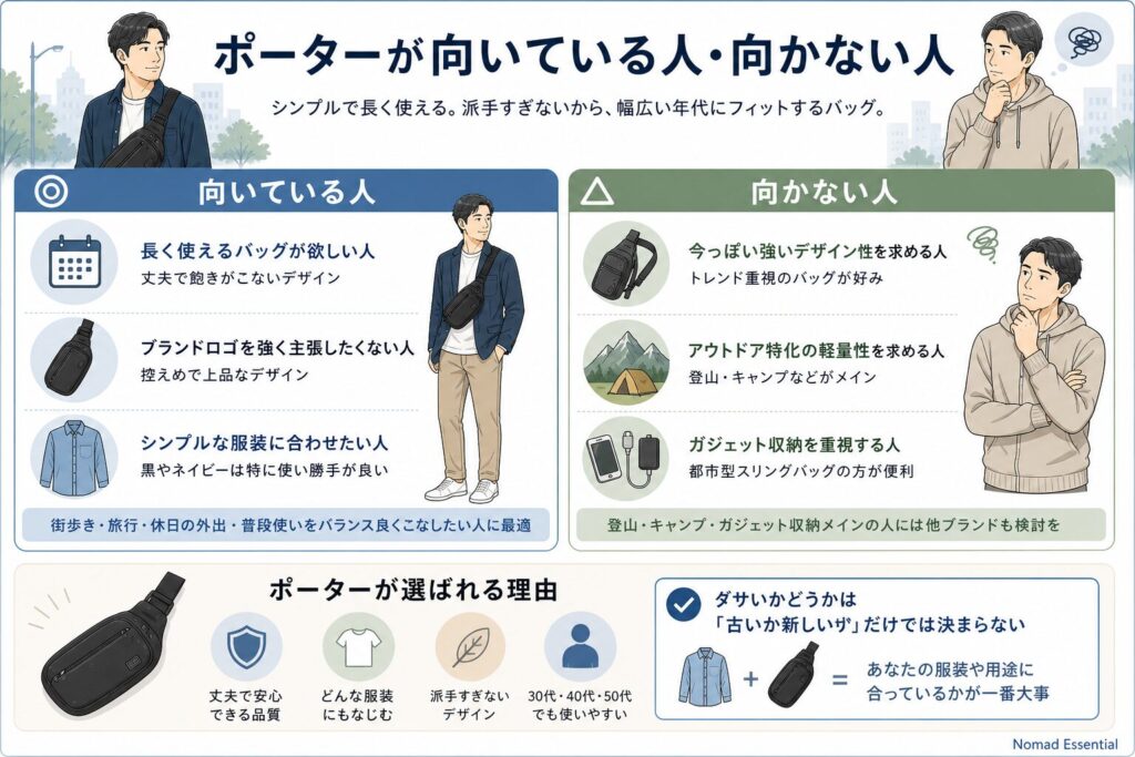 ポーターが向いている人・向かない人