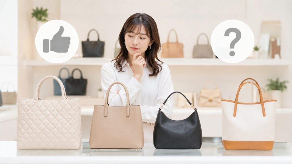 キルティングバッグと他バッグタイプとの比較