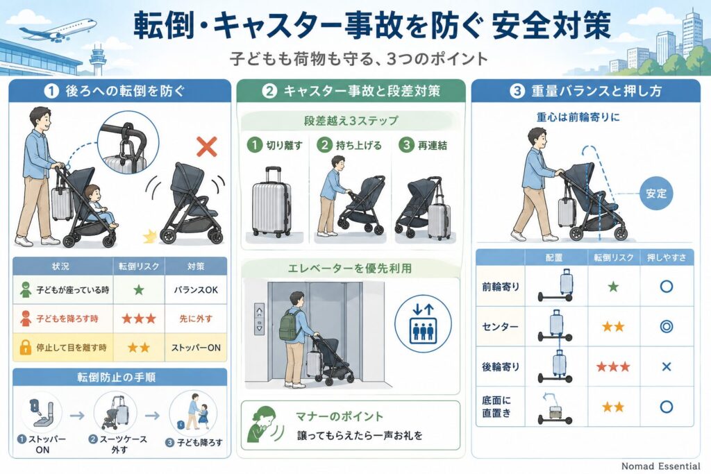 転倒・キャスター事故を防ぐ安全対策