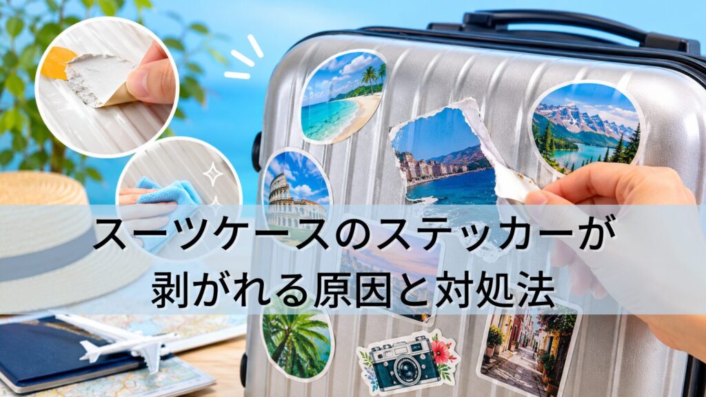 スーツケースのステッカーが剥がれる原因と対処法