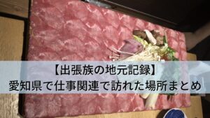 【出張族の地元記録】愛知県(名古屋・常滑)で取引先と訪れた会食・ランチ・空港利用まとめ全6か所
