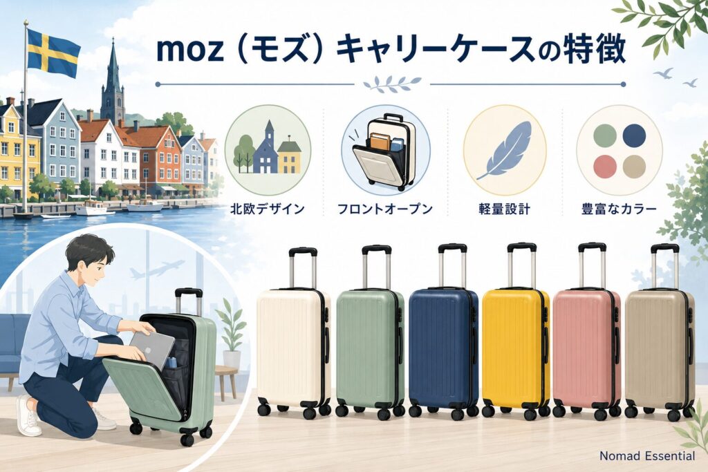 moz（モズ）キャリーケースの基本情報と特徴