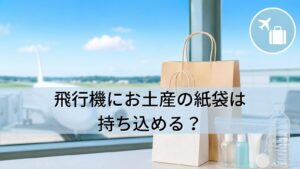 飛行機にお土産の紙袋は持ち込める？