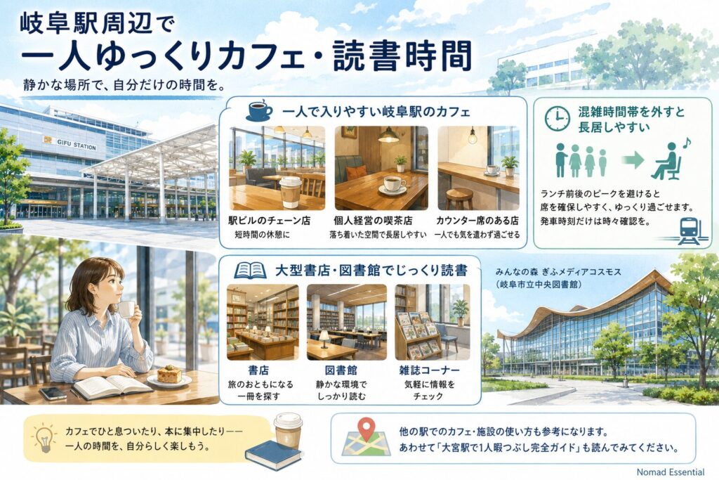 岐阜駅周辺で一人ゆっくりカフェ・読書時間