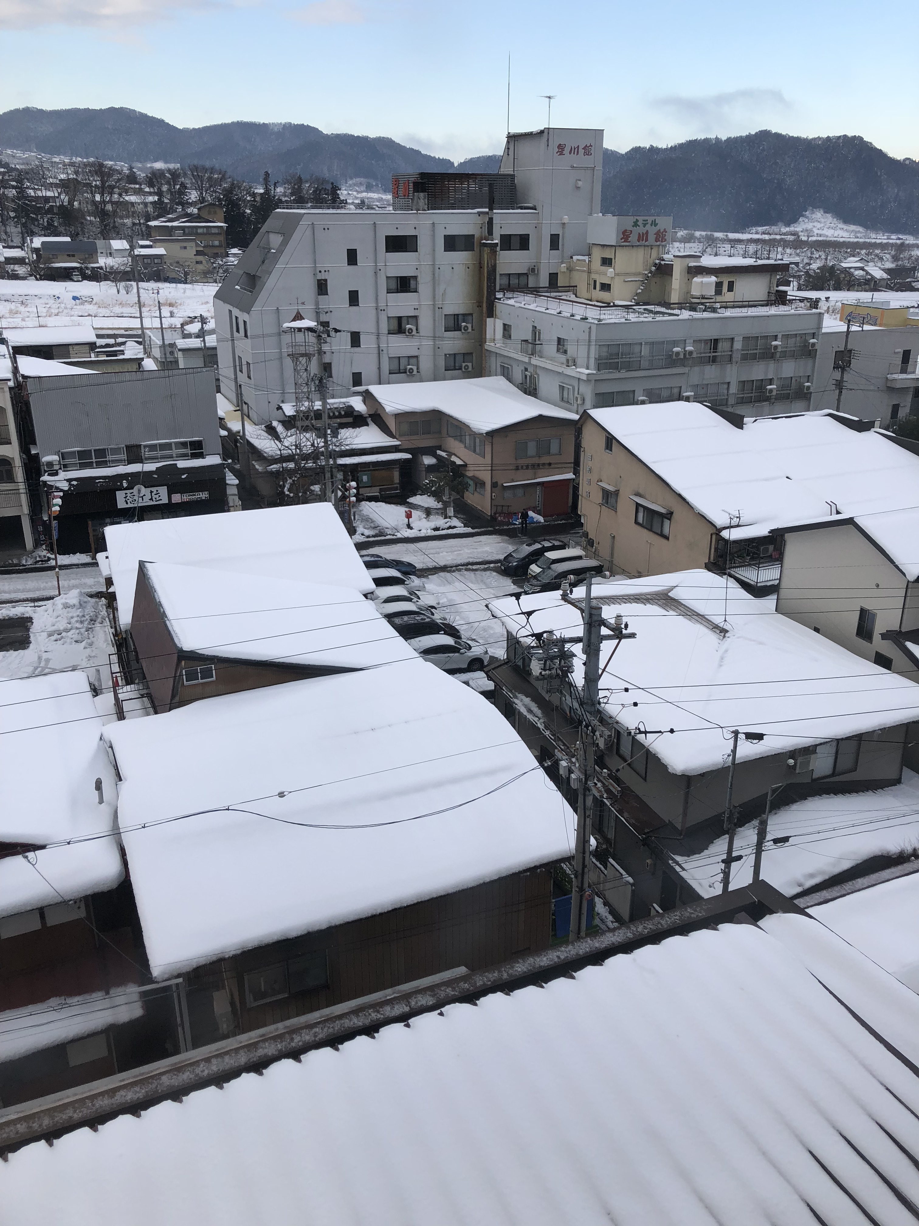 2019年1月4日に山ノ内町「ホテル水明館」で撮影した写真
