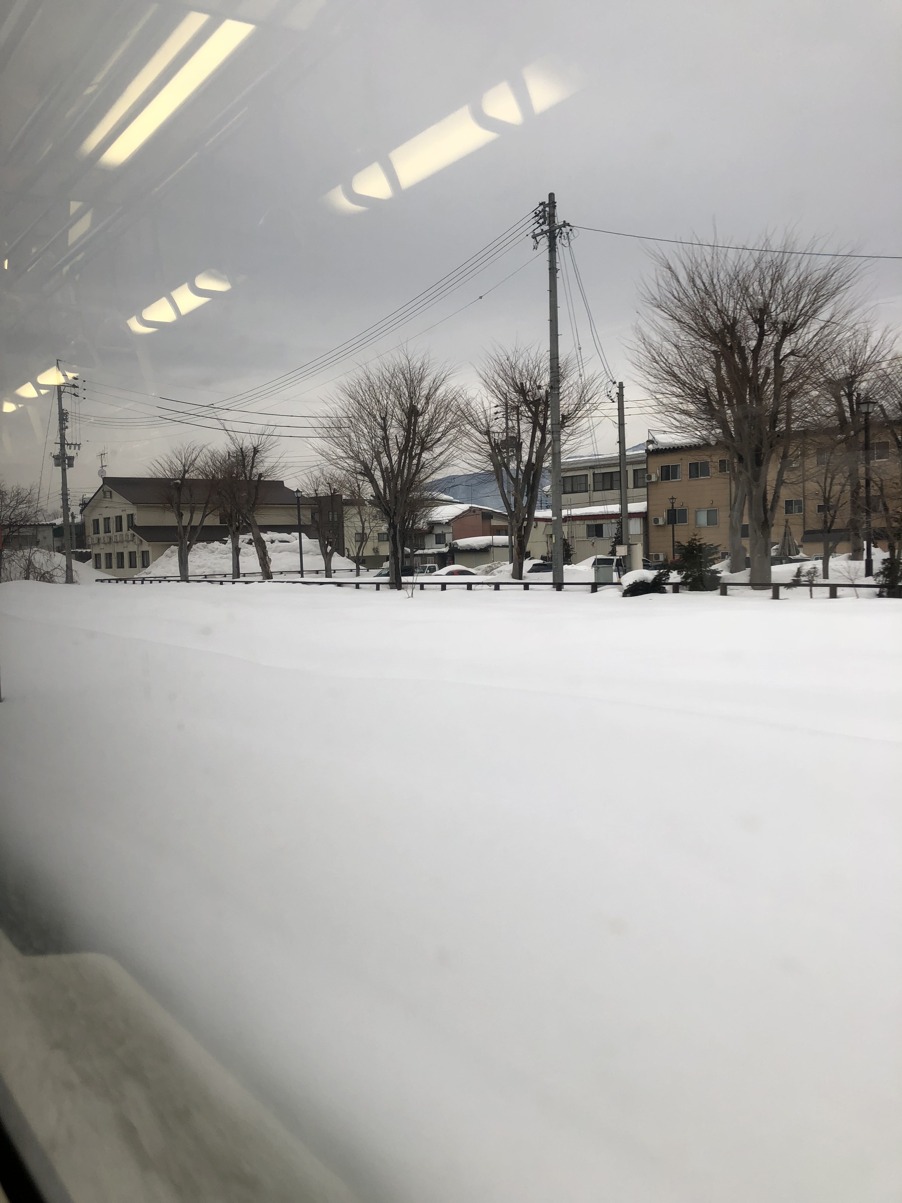 2019年2月3日に飯山市「飯山市の雪景色(電車移動中)」で撮影した写真