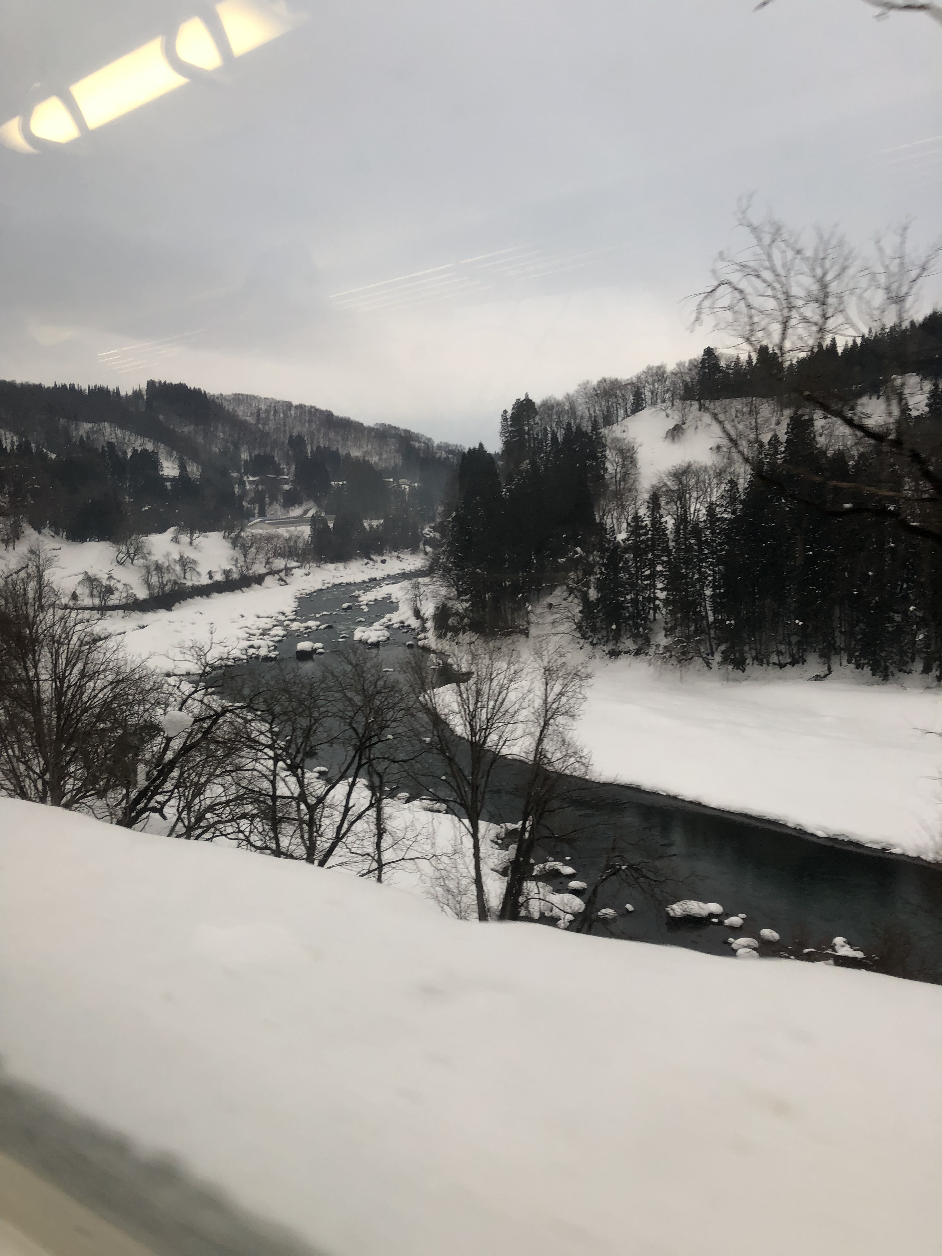 2019年2月3日に栄村「栄村の雪景色(電車移動中)」で撮影した写真