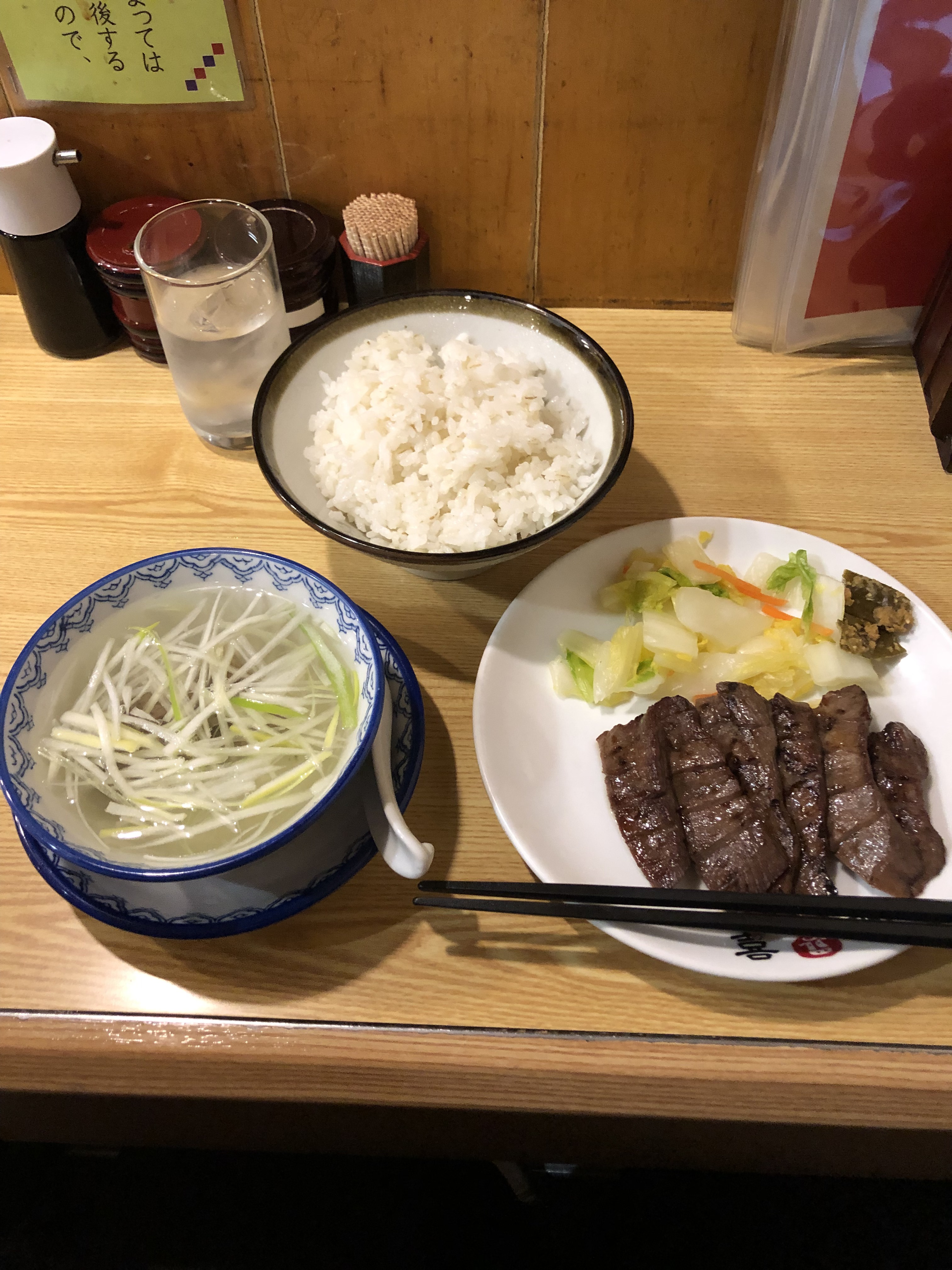 2019年3月3日に仙台市「たんや善治郎 仙台駅牛たん通り店」で撮影した写真