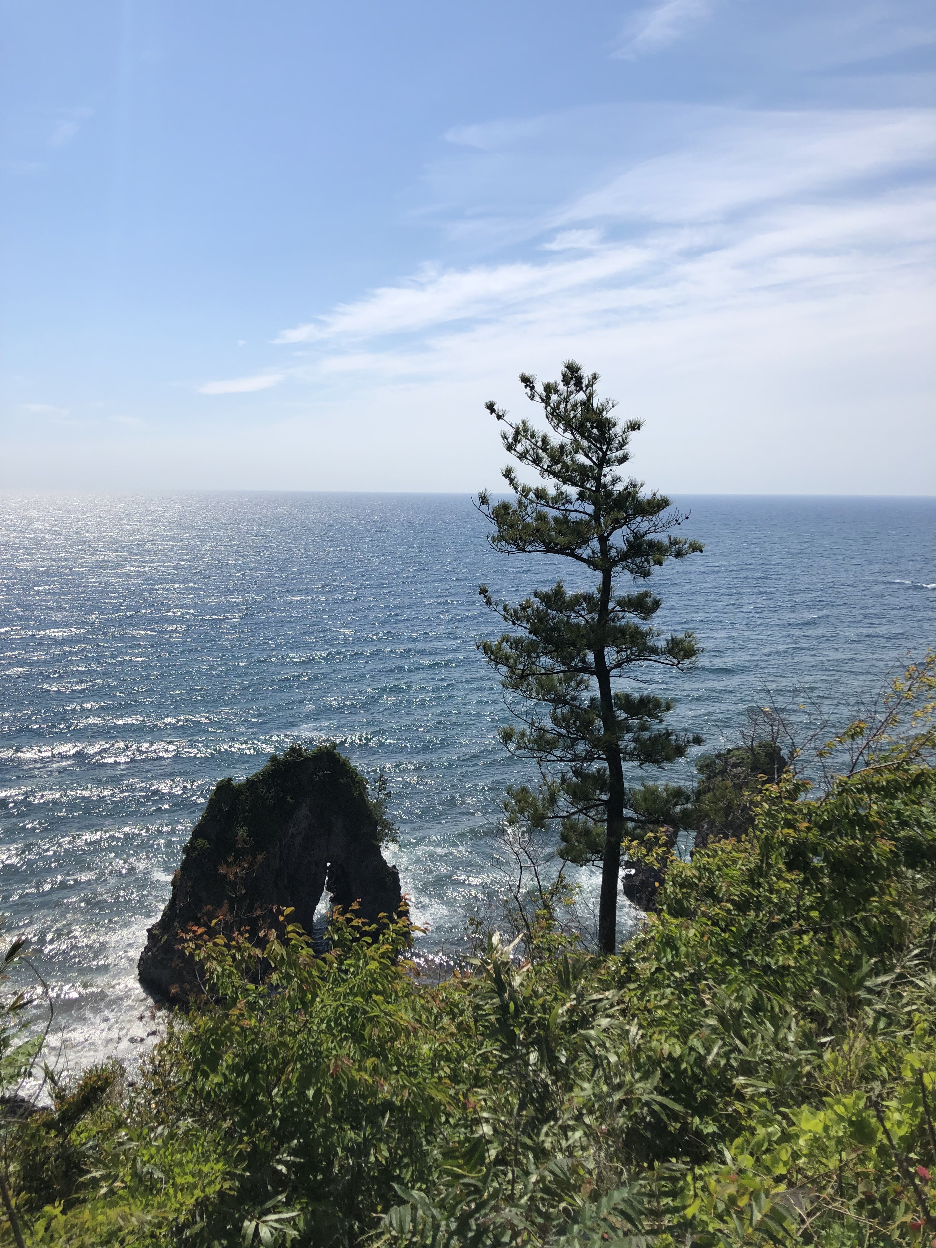 2019年5月9日に羽咋郡志賀町「夫婦岩」で撮影した景色