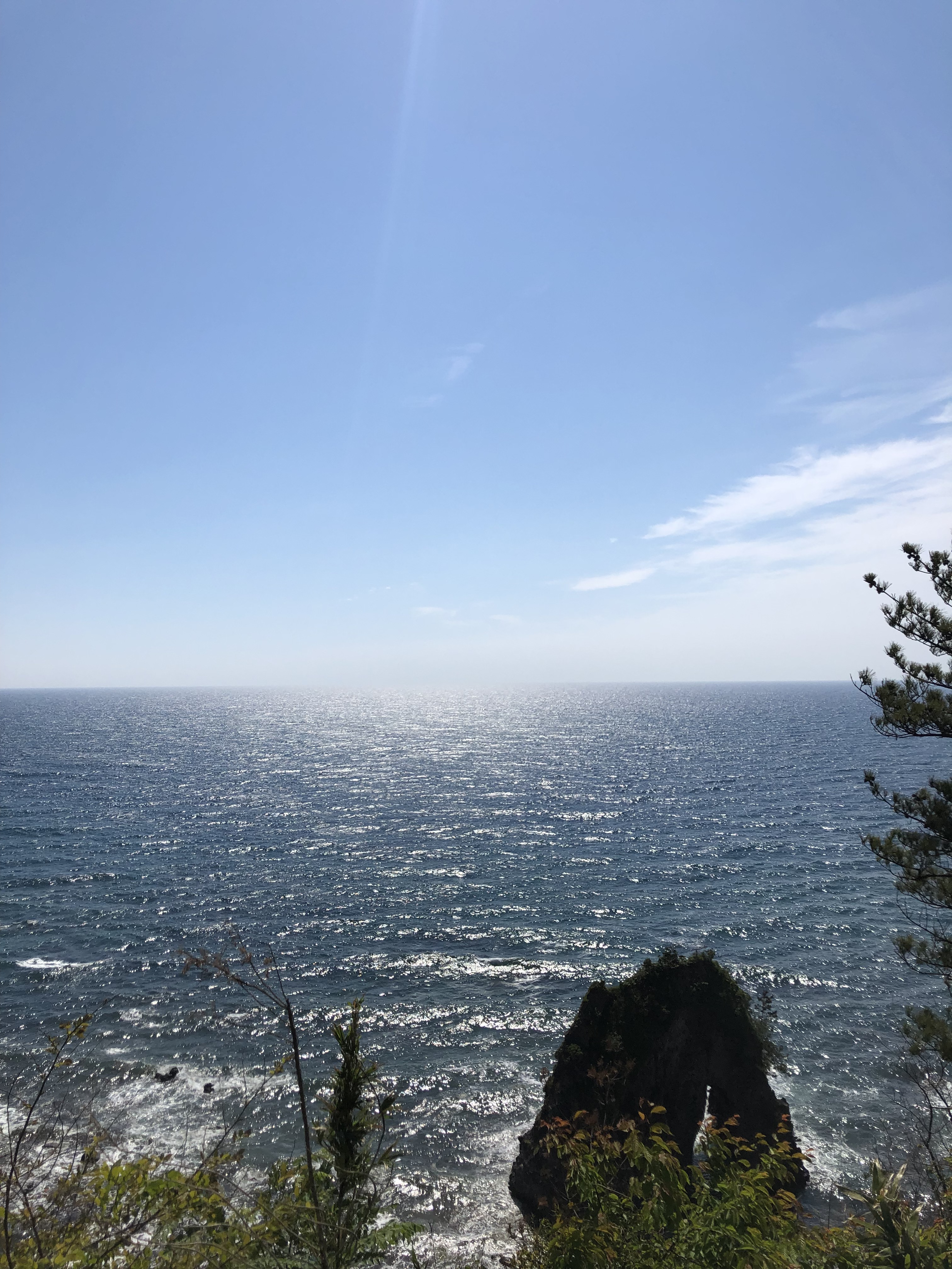 2019年5月9日に羽咋郡志賀町「夫婦岩」で撮影した景色