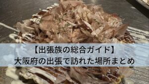 【出張族の総合ガイド】大阪府(梅田・京橋・大東・東大阪)の出張で訪れた全6か所まとめ