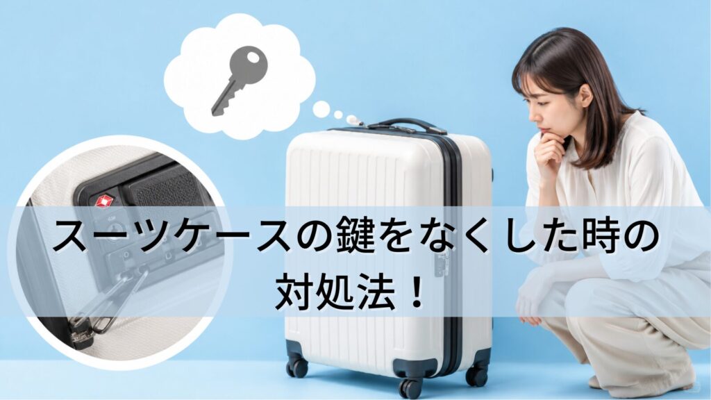スーツケースの鍵をなくした時の対処法！