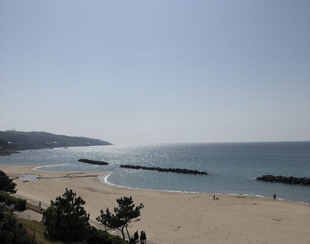 島根県・江津市の海岸