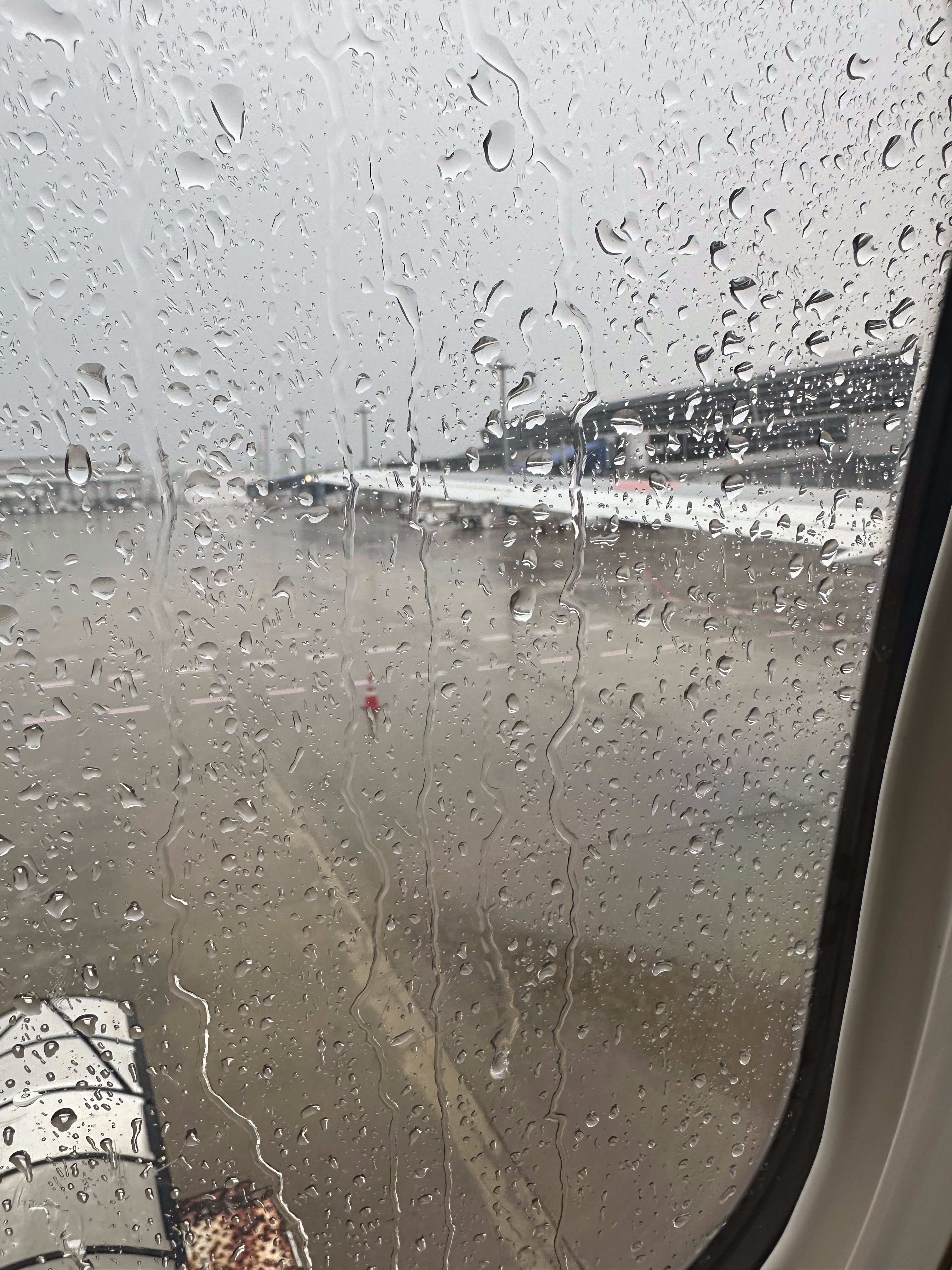 飛行機から見た景色 (雨上がりの雲海)