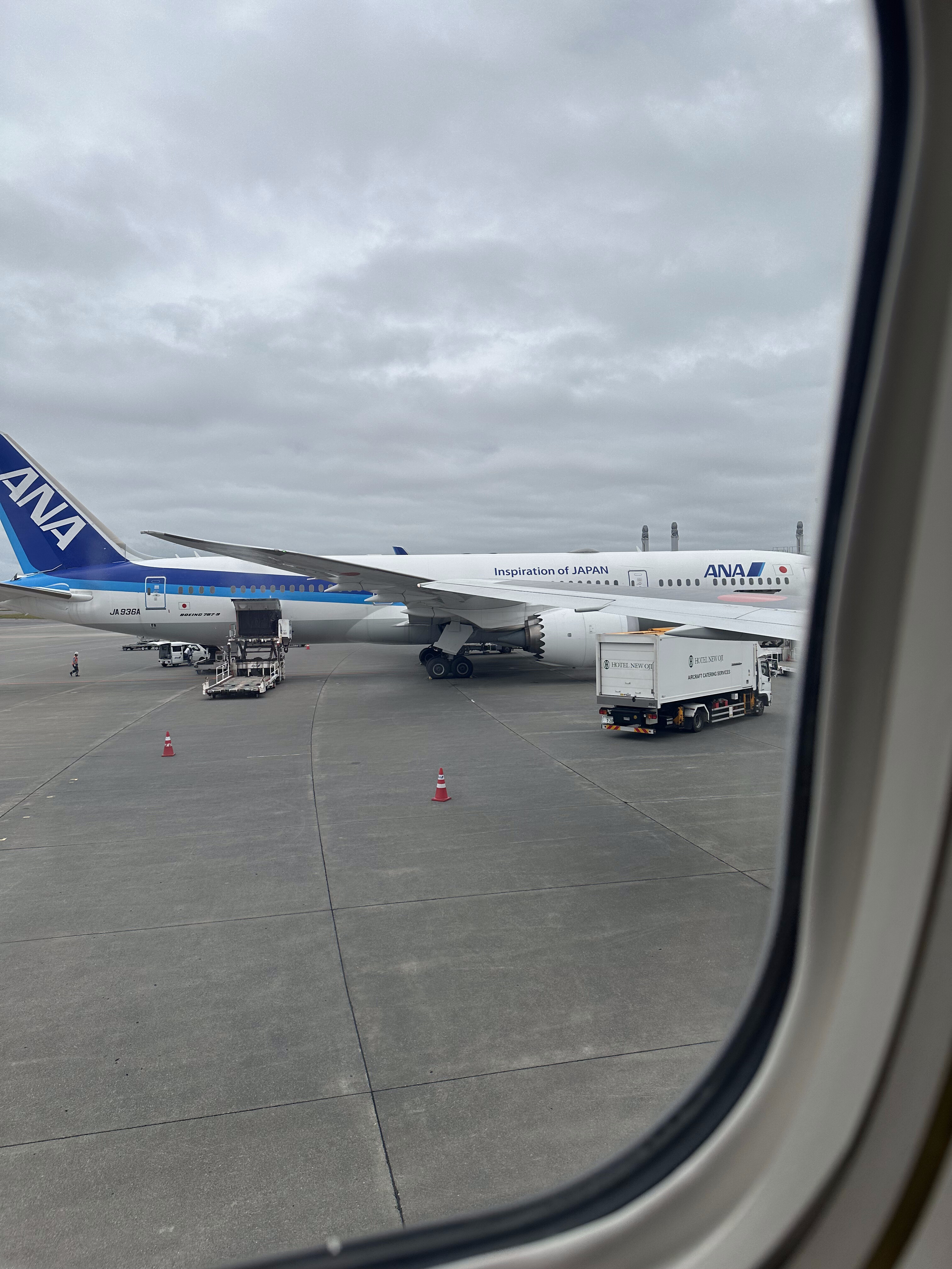 飛行機から見た景色