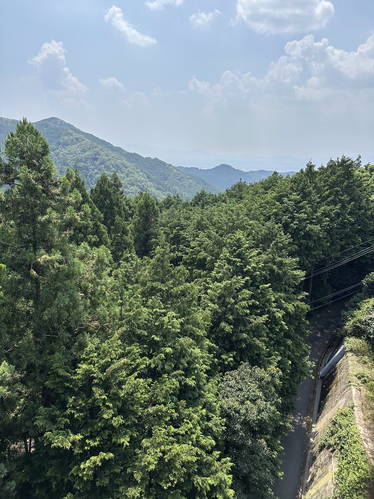 駐車場から見える景色。こちらは綺麗でした。