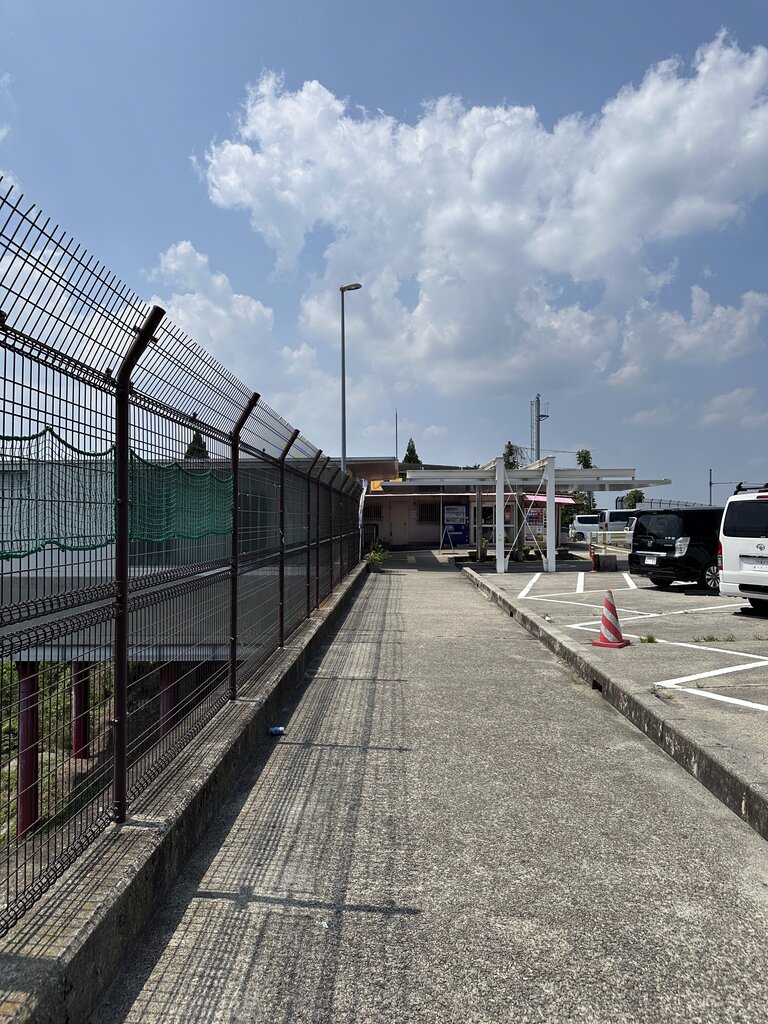 駐車場から見える景色。こちらは綺麗でした。