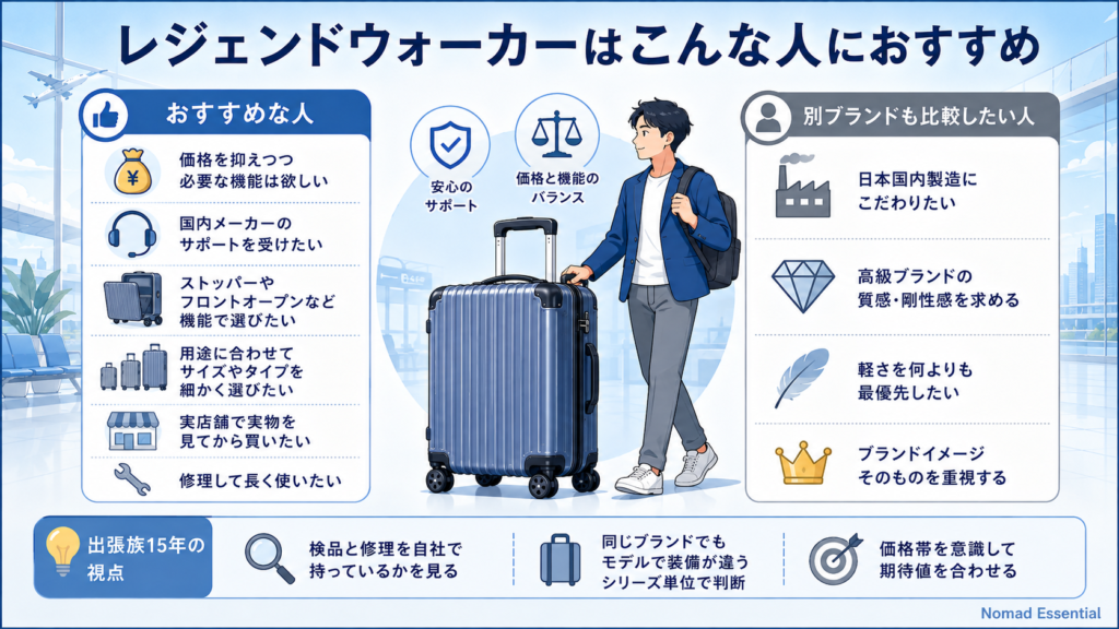 レジェンドウォーカーはこんな人におすすめ