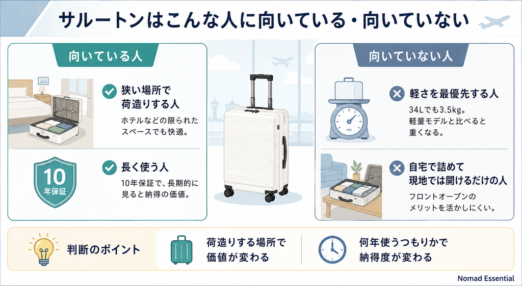 サルートンが向いている人と向いていない人