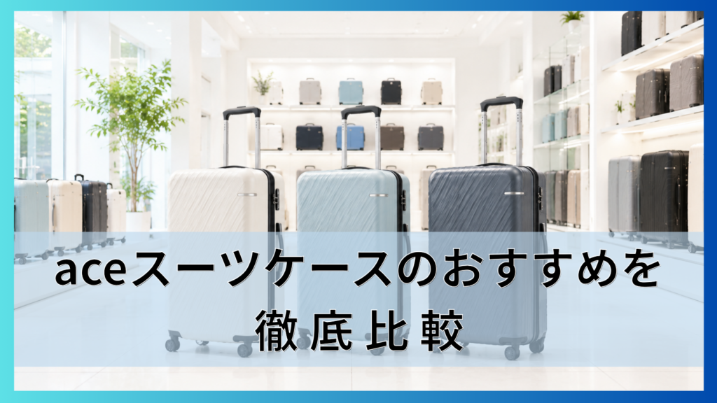 aceスーツケースのおすすめを徹底比較4ブランドの違いと旅行日数別の選び方を紹介!