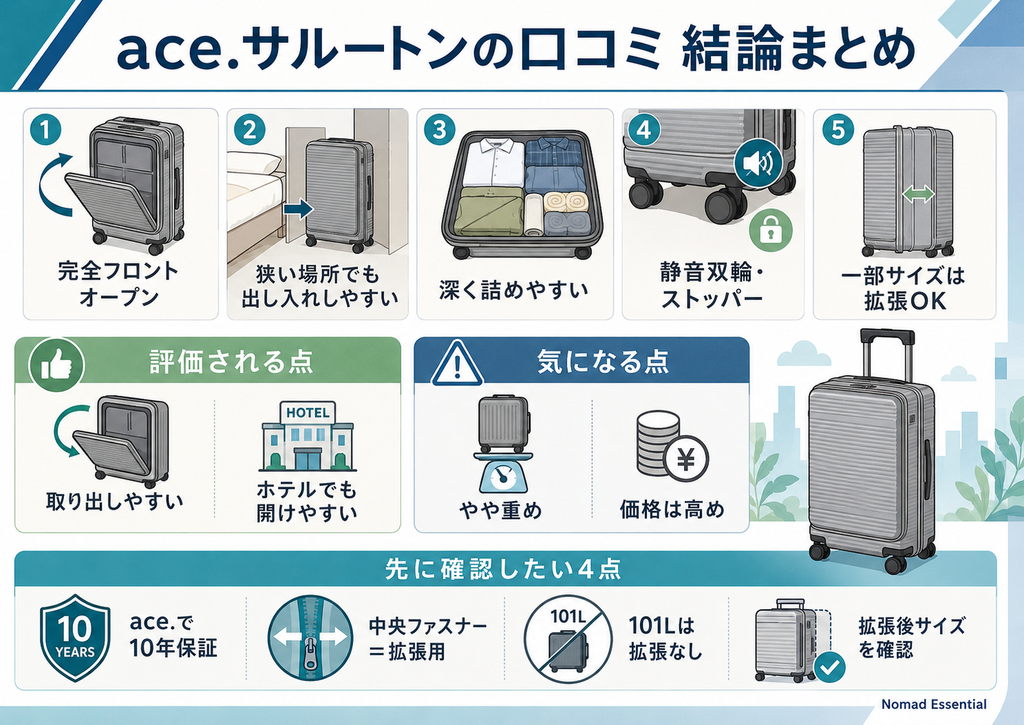ace.サルートンの口コミを結論からまとめる