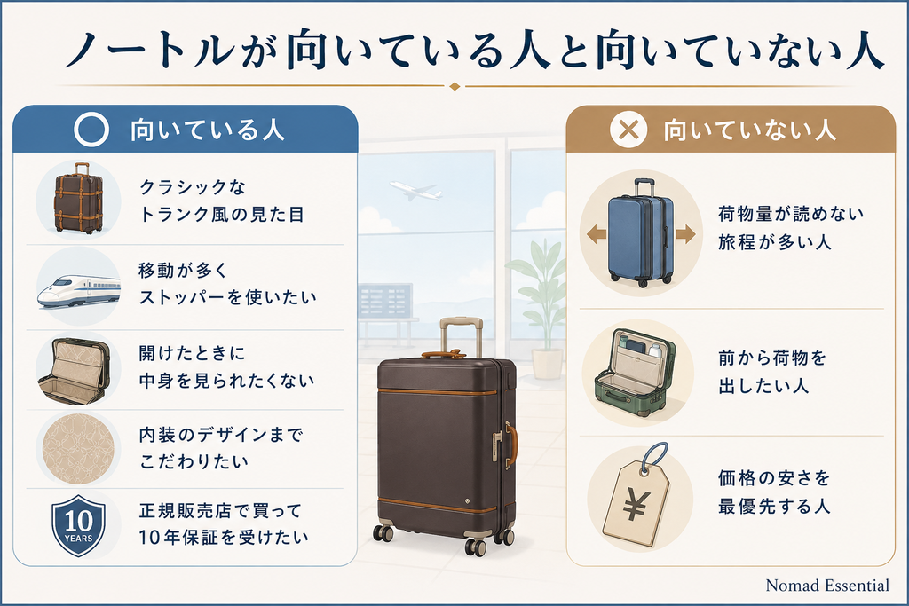 ノートルが向いている人と向いていない人