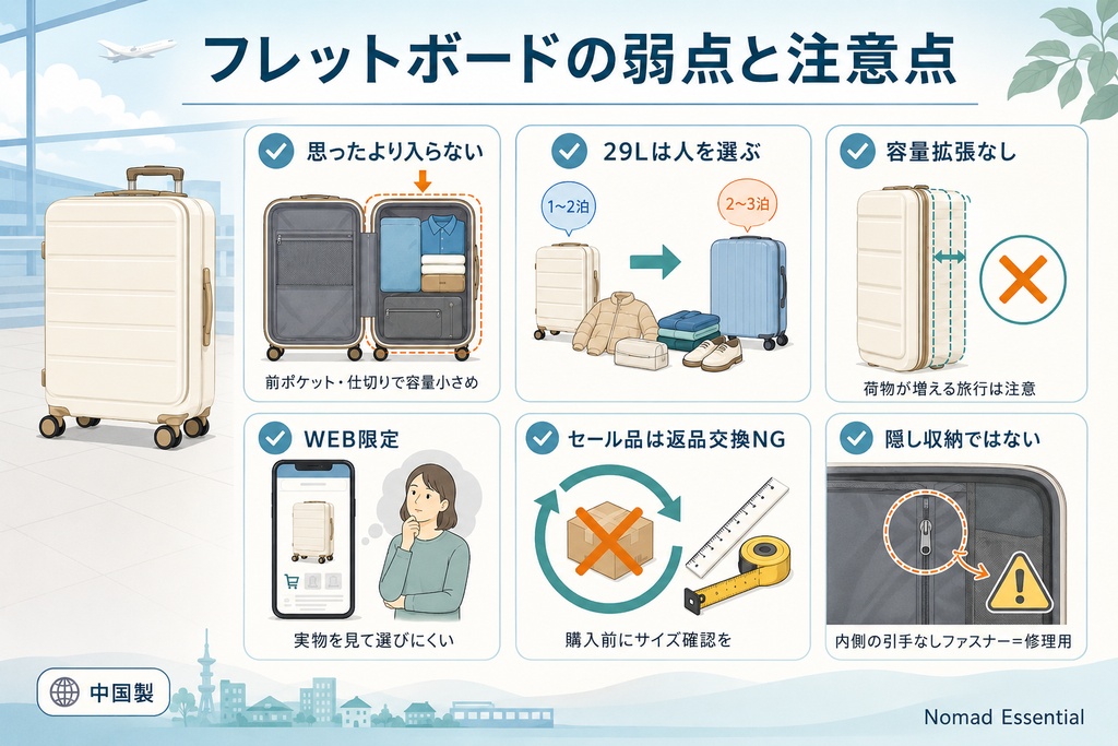 口コミで指摘されやすい弱点と注意点