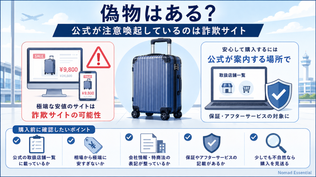 偽物はある? 公式が注意喚起しているのは詐欺サイト