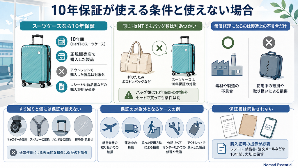10年保証が使える条件と使えない場合
