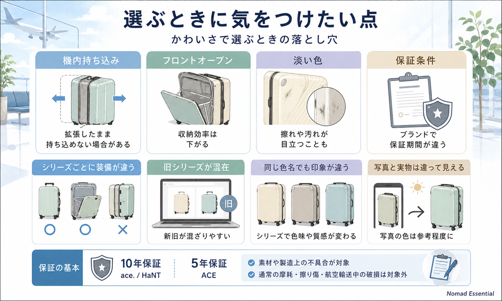 選ぶときに気をつけたい点