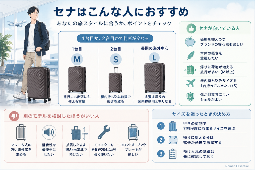 セナはこんな人におすすめ