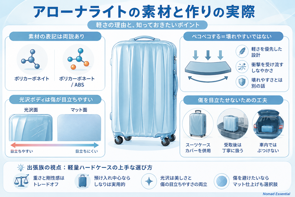 アローナライトの素材と作りの実際