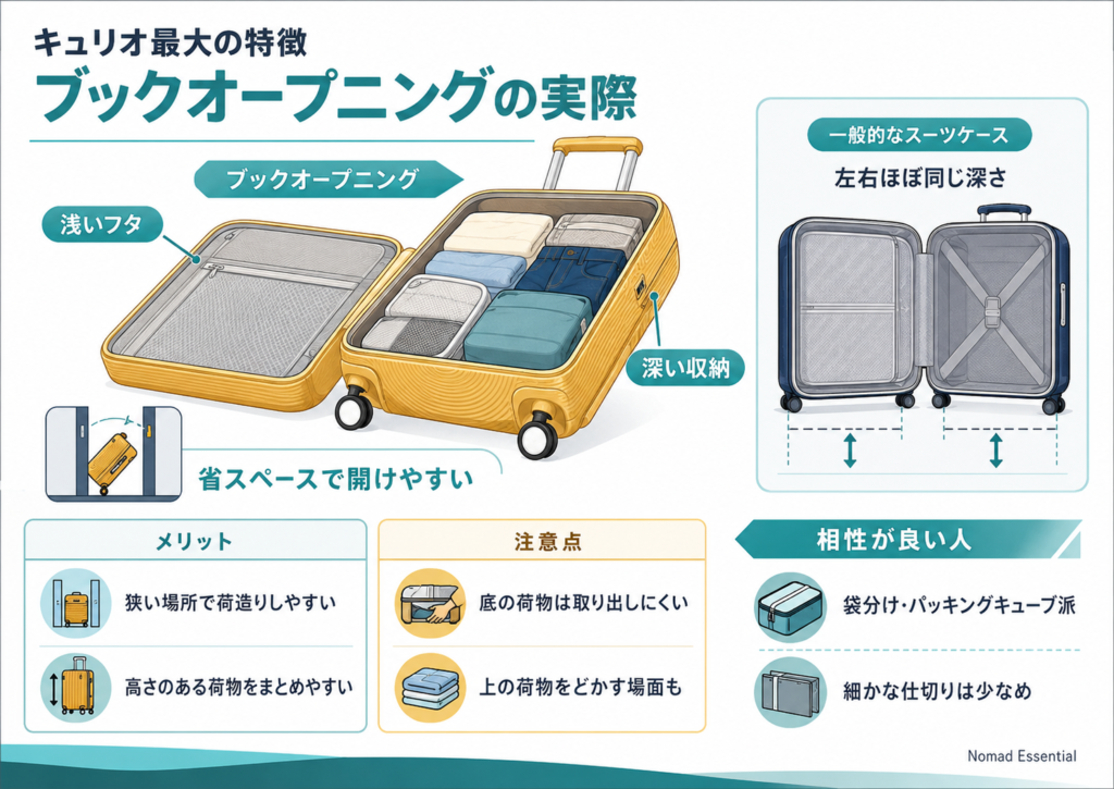 キュリオ最大の特徴「ブックオープニング」の実際
