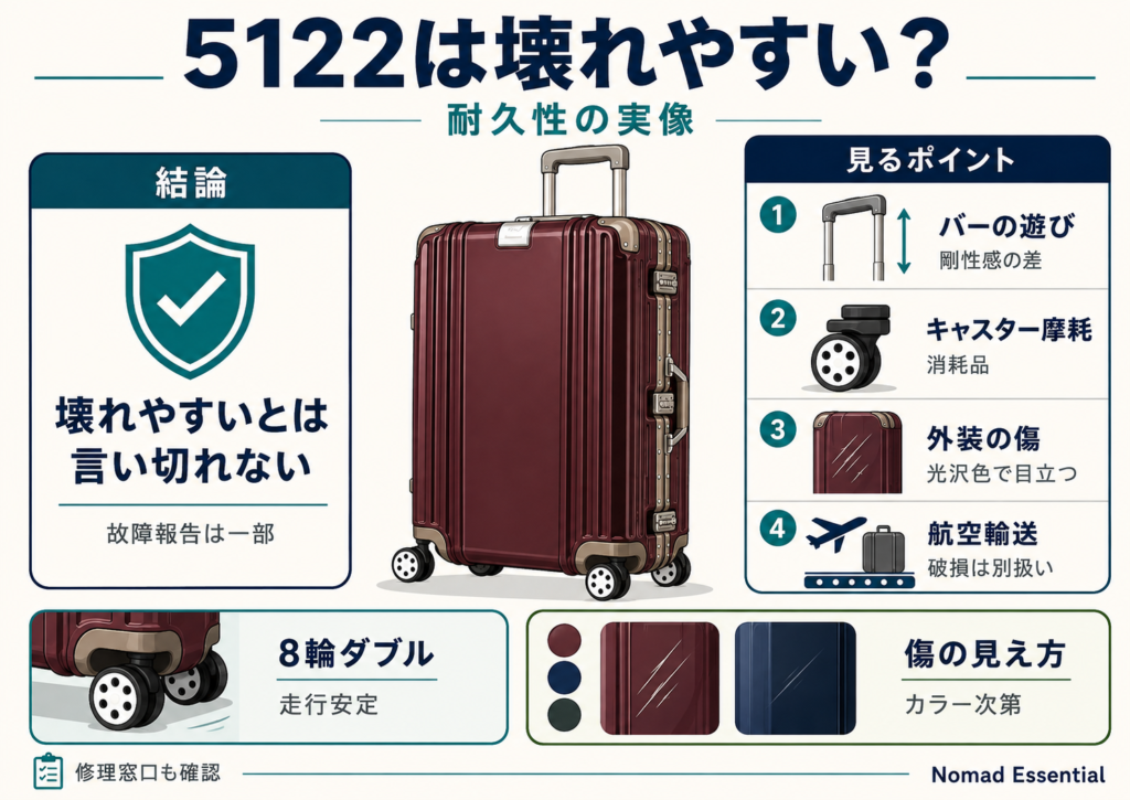「5122は壊れやすい」は本当? 耐久性の実像