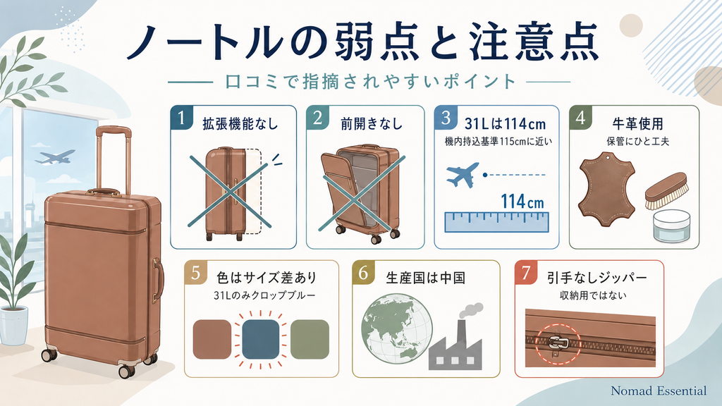 口コミで指摘されやすい弱点と注意点