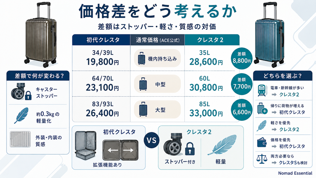 価格差をどう考えるか