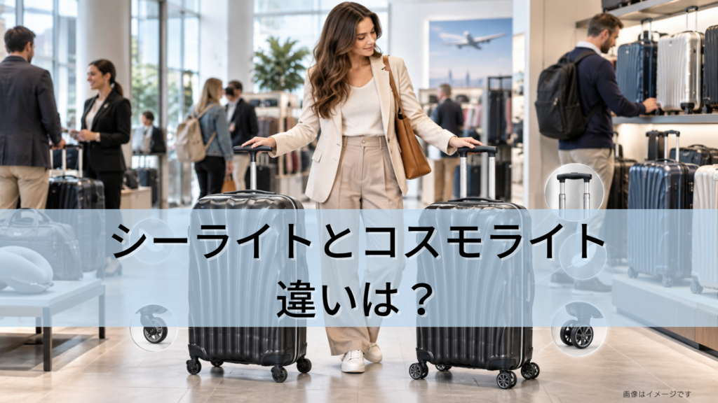 サムソナイトのシーライトとコスモライトの違いは?