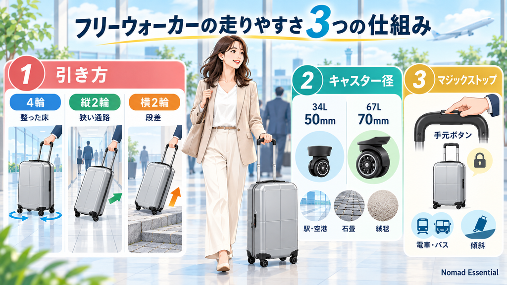 走りやすさは3つの仕組みで決まる