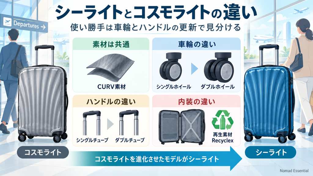 使い勝手は車輪とハンドルの更新で見分ける