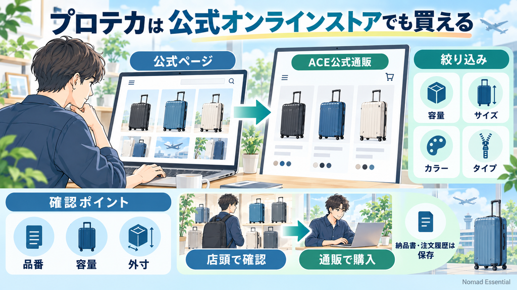 エース公式オンラインストアやAmazon・楽天でもプロテカを買える