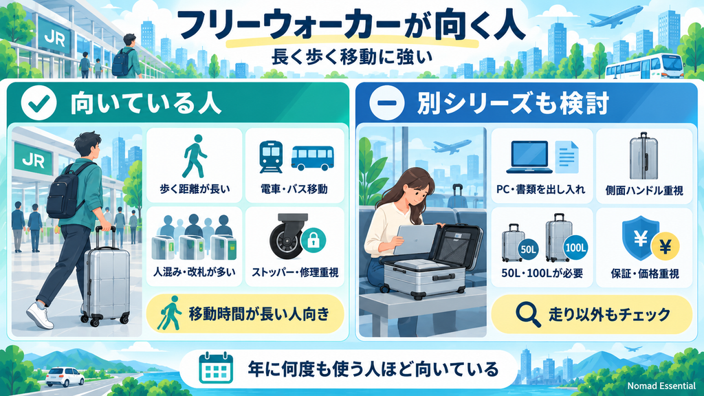 フリーウォーカーが向いているのはこんな人